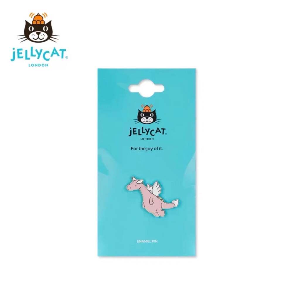 NWT Jellycat Official Duskrise Dragon Enamel Pin Badge Collectible